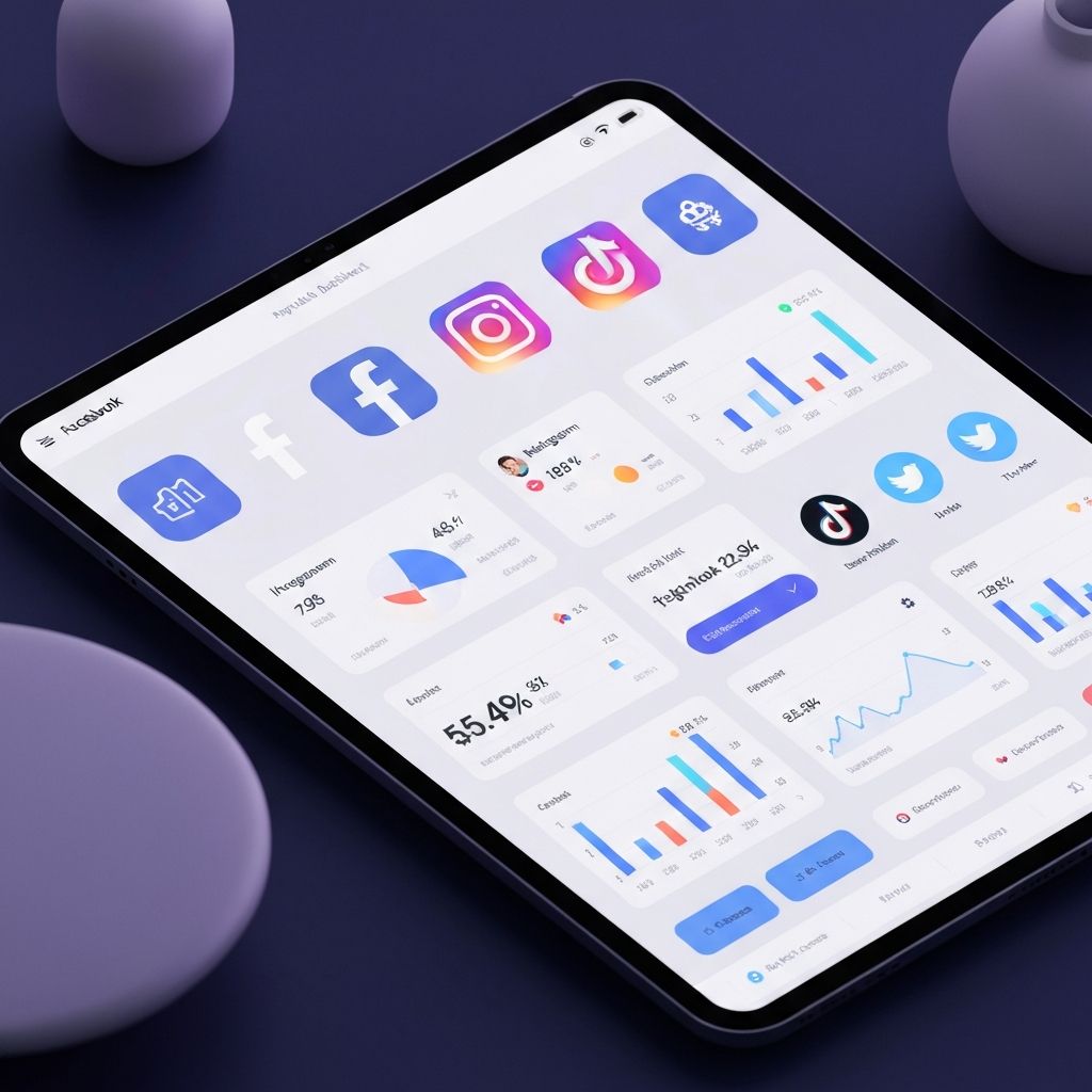社交媒体管理仪表盘